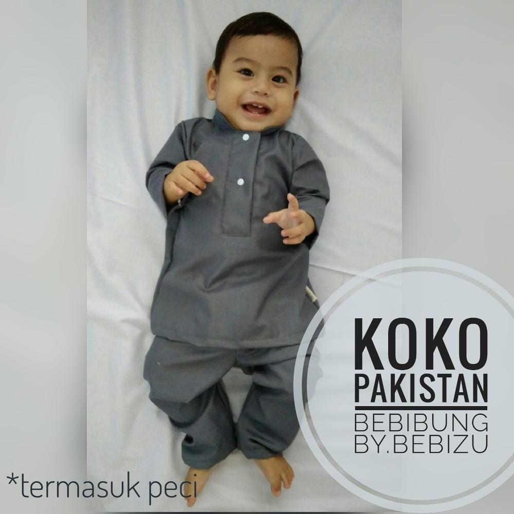setelan koko pakistan celana peci baju bayi resmi newborn akikah aqiqah baby boy