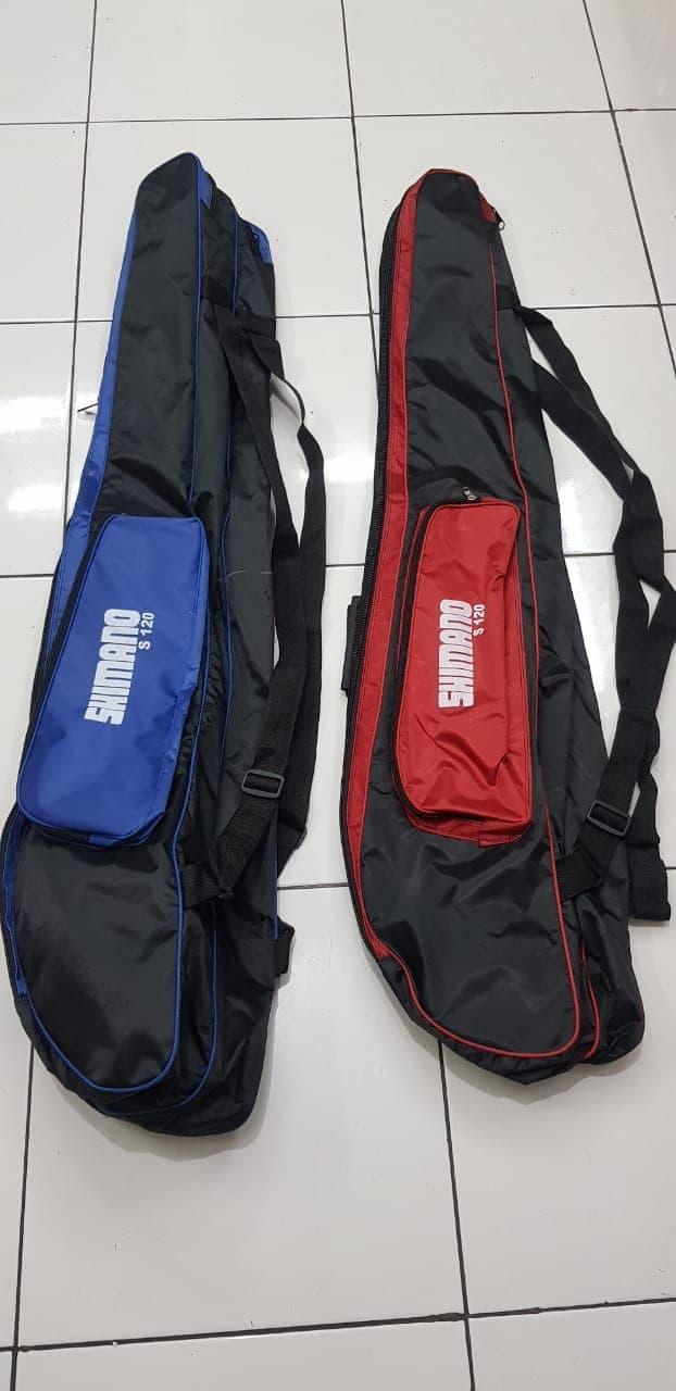 Tas Pancing Shimano Double Sleting 120cm - Merah