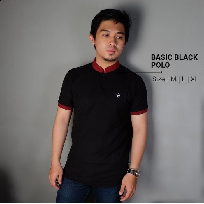 HARGA DISKON!!! Kaos Berkerah Polo Shirt Pria Baju Cowo Shanghai Hitam Copenhagen - Vb6Ewe