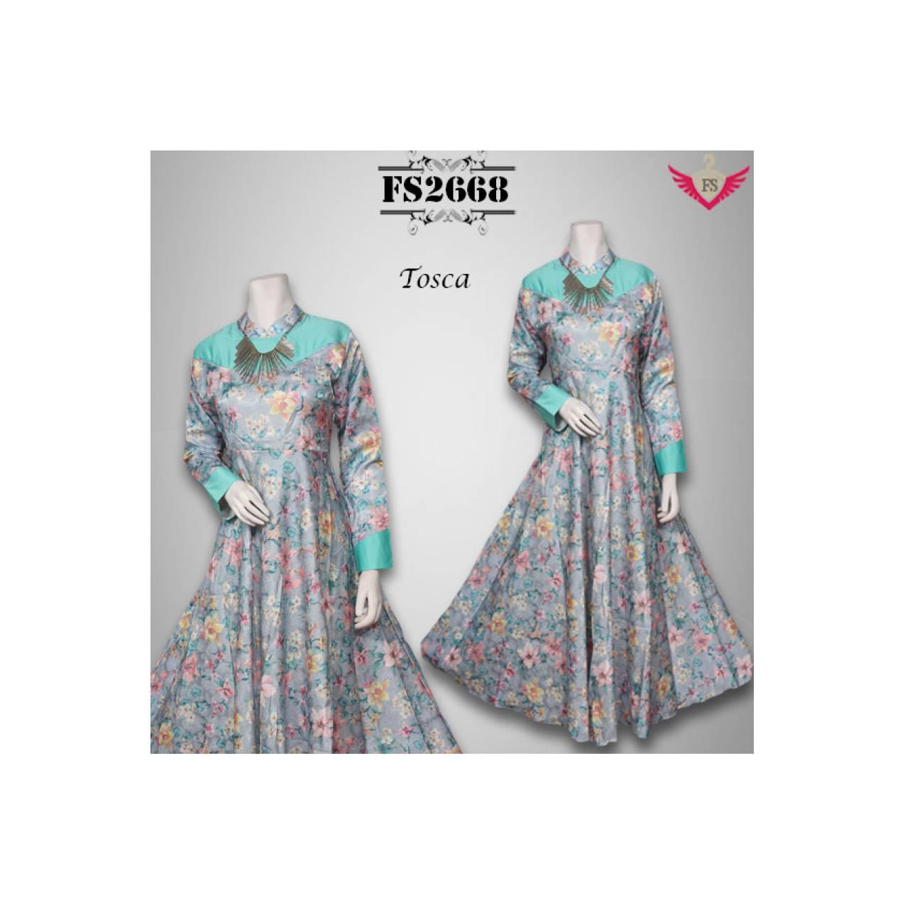 Jumbo XXL-5L Gamis Jaguar Flower Mewah