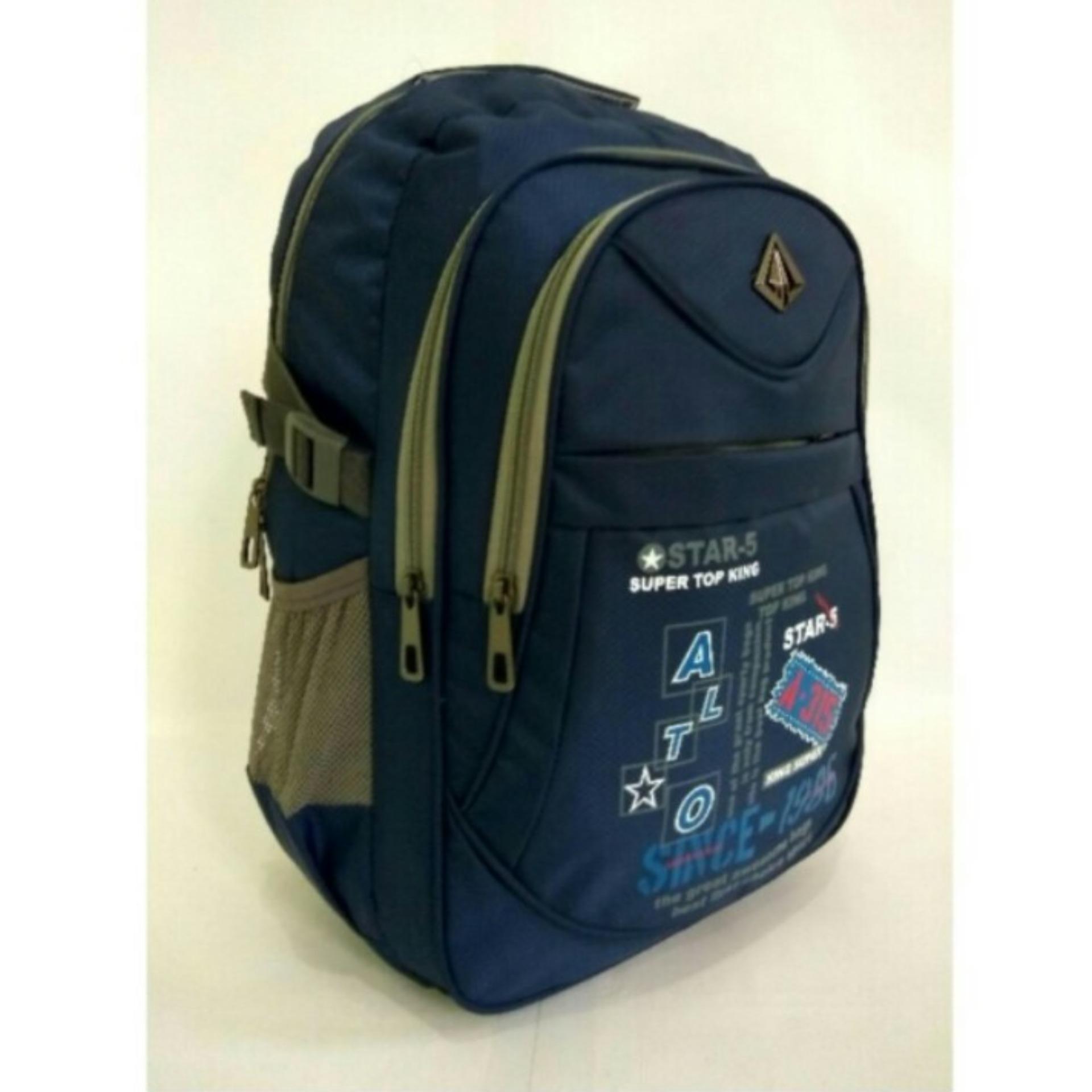Tas Ransel Alto -005 Old Blue + Waterproof Raincoat
