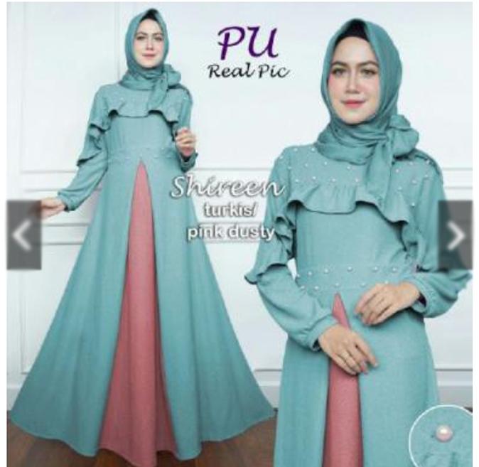 IndonesiaHeritage Baju Pesta Kondangan Muslimah Terbaru payet mote (Real Pic) - Gamis Syari Pesta - Maxy dress Sabrina - Kebaya Modern - Fashion Muslim Wanita - ihshireen