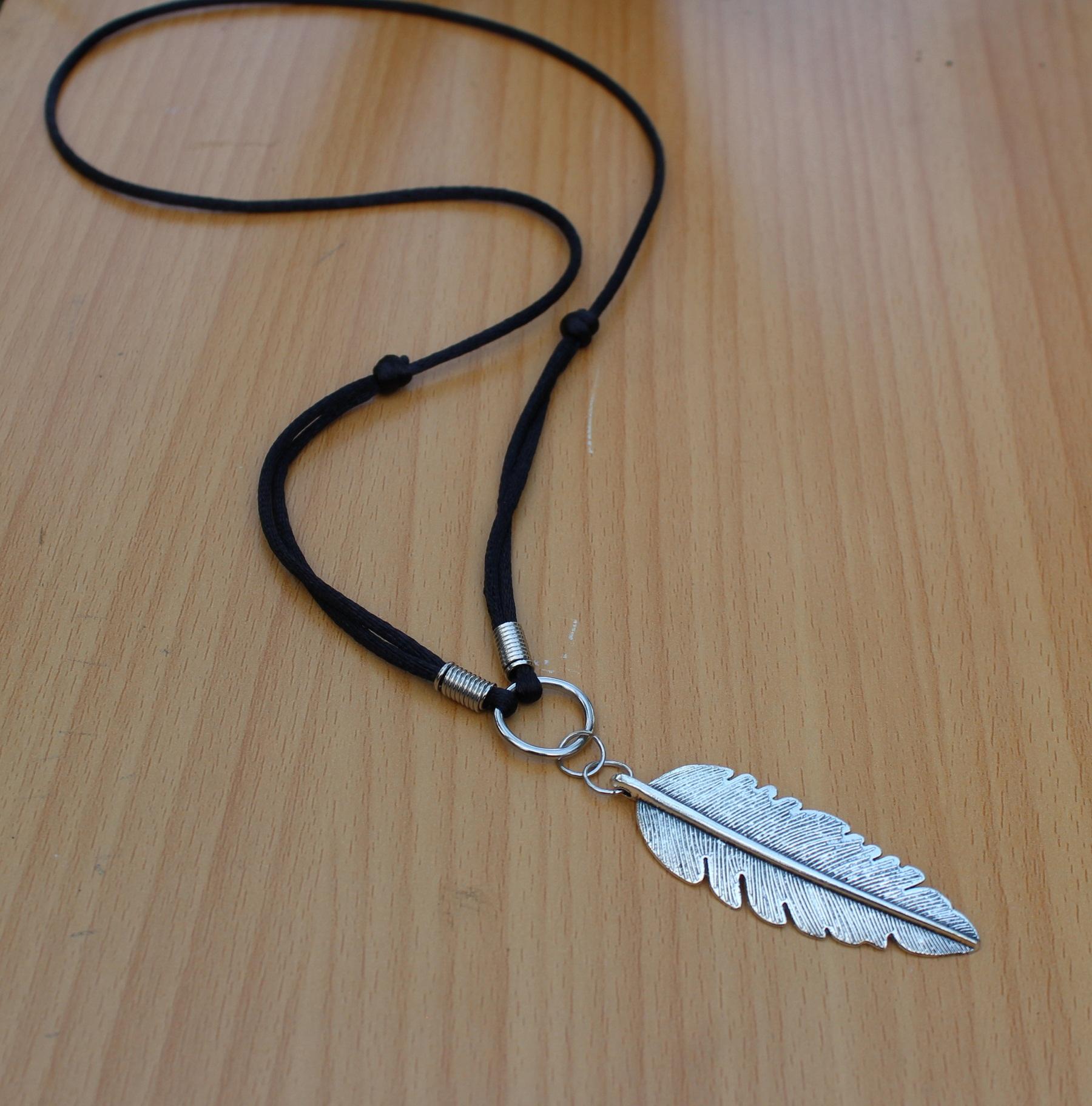 Kalung Tali Kur Cina Bandul Ring Bulu KTKC-122