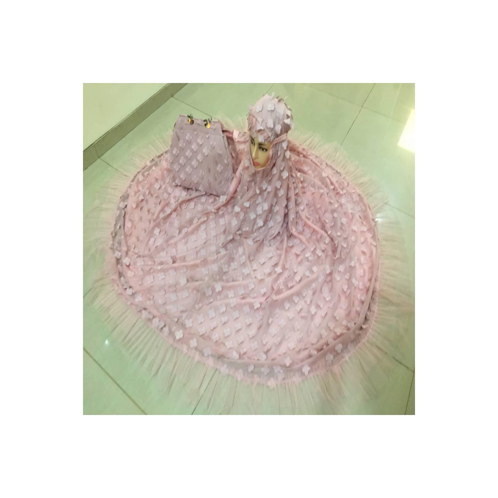 Mukena cubit pink soft