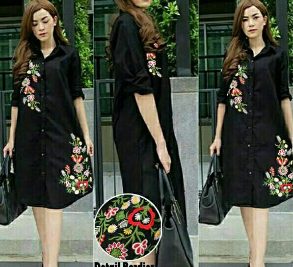 JC - TUNIK IMPORT ELEGANT WANITA BORDIR BUNGA I TUNIK MUSLIM I TUNIK SIMPLE I FASHION MUSLIM I FASHION WANITA I TUNIK I BLOUSE I KEMEJA FORMAL I BLOUSE KANTOR I CASUAL I FORMAL I PARTY / PESTA I