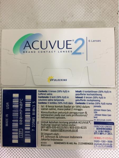 SALE - Softlens soflens soflen acuvue 2
