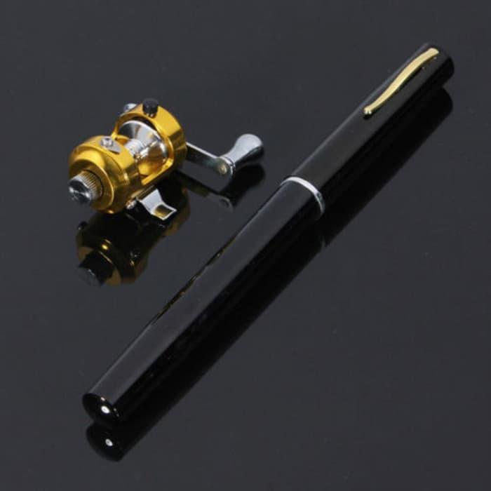 Mini FISHING ROD PENA PUPLEN Pancing Joran Portable 1M