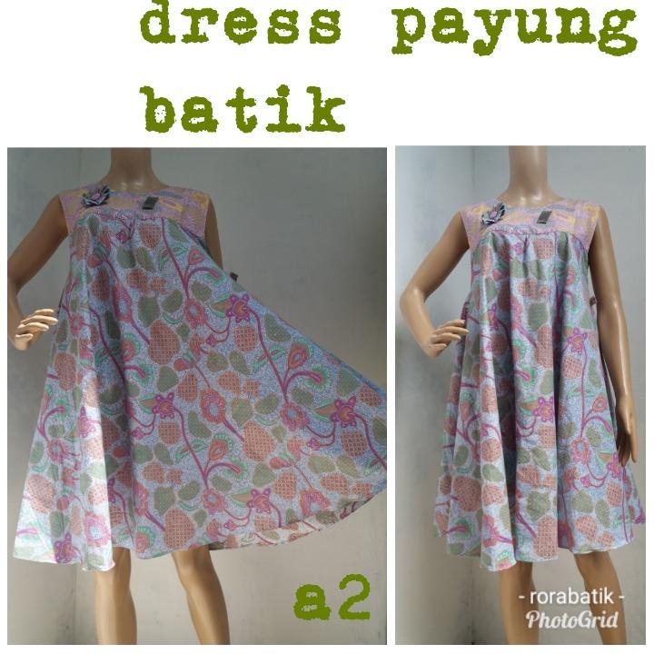SALE 50% OFF : dress batik remaja (warna soft)