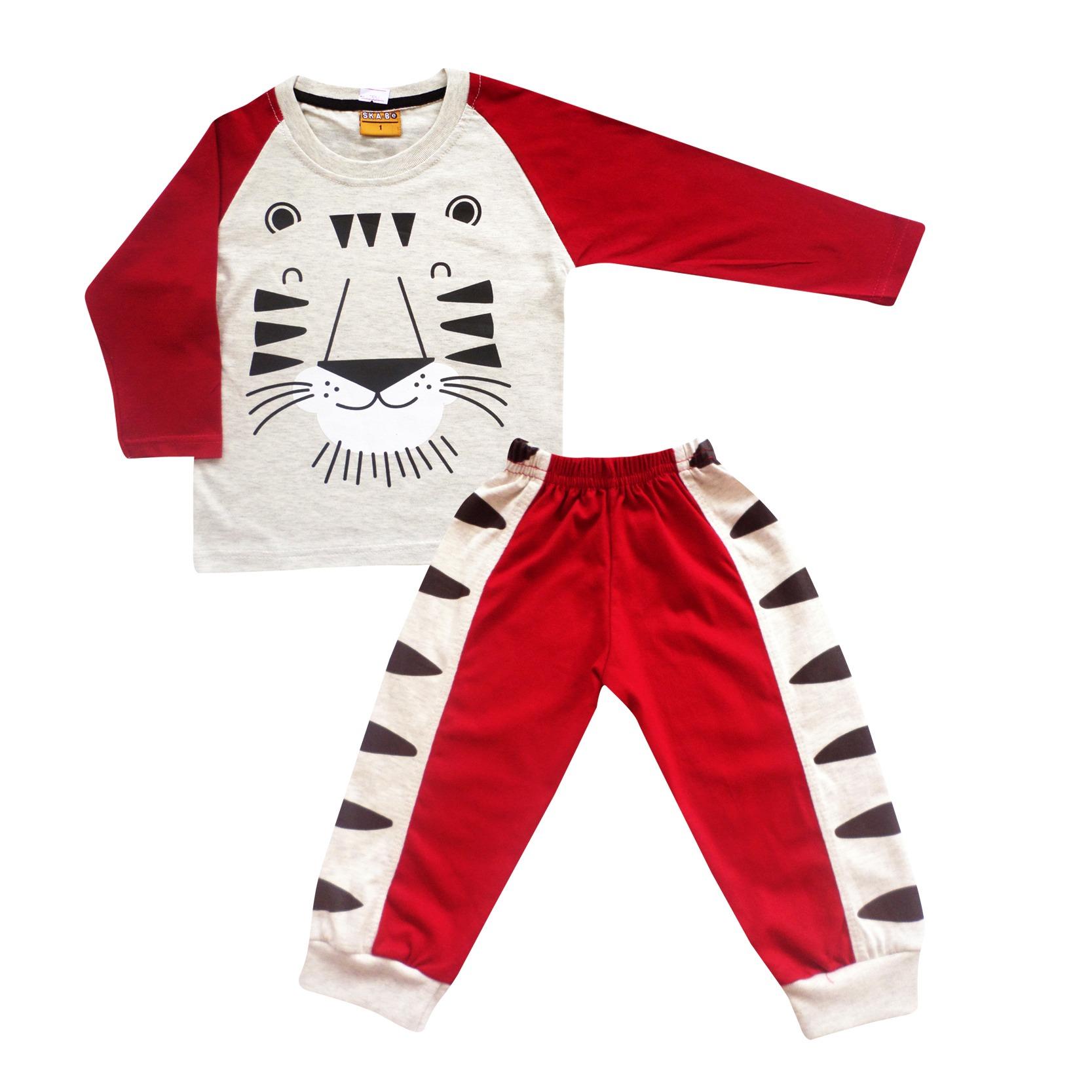 Skabe Baju Tidur Anak Bayi Laki Stelan Kaos Celana 3/4 2554