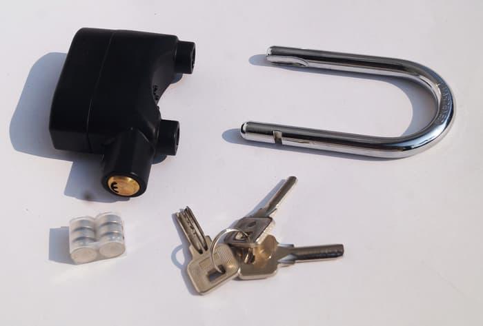 BEST SELLER!!! Gembok Alarm Sensor Getar / Gembok Motor / Gembok Pagar / Gembok Rumah - Z1X6Uf