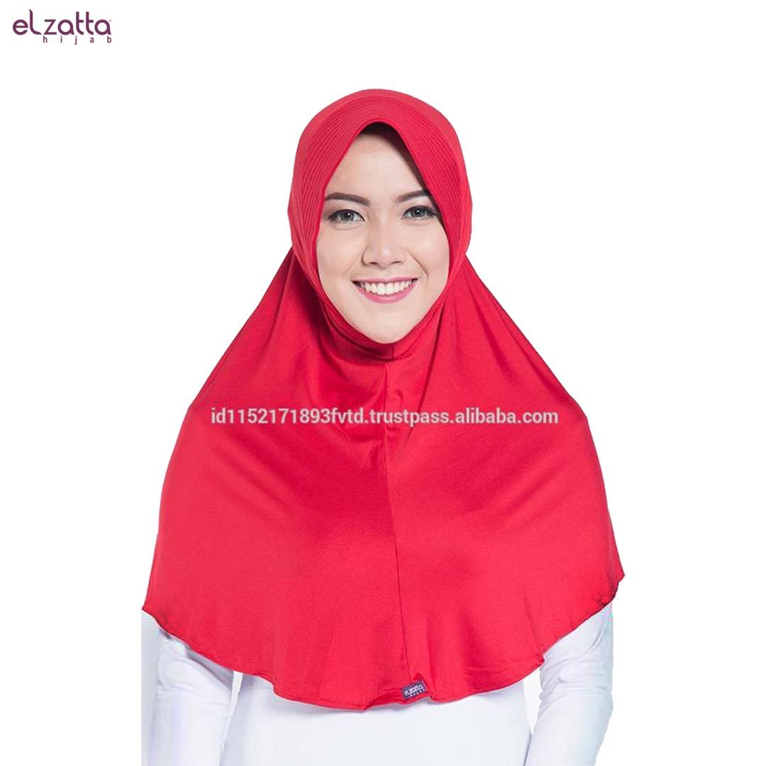 Jilbab Intan Elzatta Warna Maroon E002 Maroon
