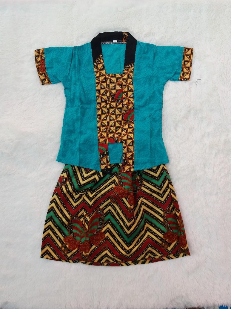Kebaya Kartini Anak / Setelan Kutubaru Anak / Baju Setelan Anak Perempuan 21-L