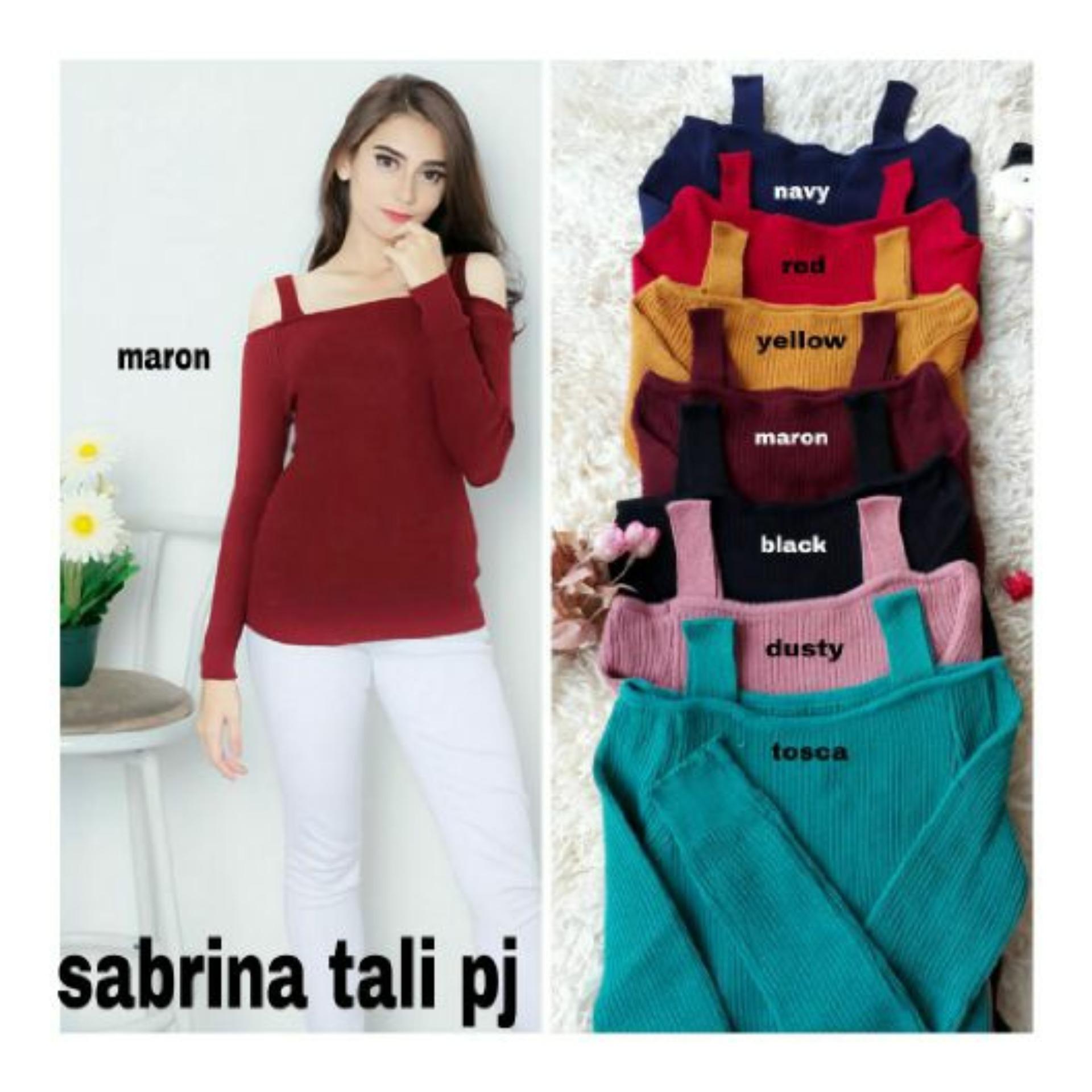 Fashion Hunter Sabrina Tali Rajut /Sweater wanita / baju atasan wanita / rok wanita / kaos wanita/ cardigan wanita / sabrina wanita
