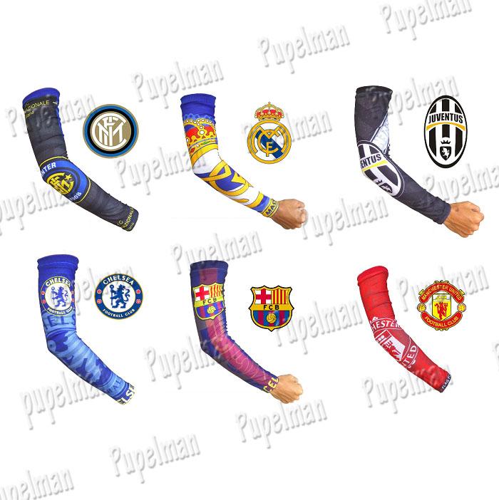 Sepasang - 2 pcs manset tangan bola futsal Inter Milan MU Liverpool Barca Barcelona Chelsea Real Madrid Juve Juventus Manchester United full print arm sleeve polyster tato Pria Wanita Menset Tangan Handsock Arm Sleeve Pelindung Tangan Kaos Tangan Kulit