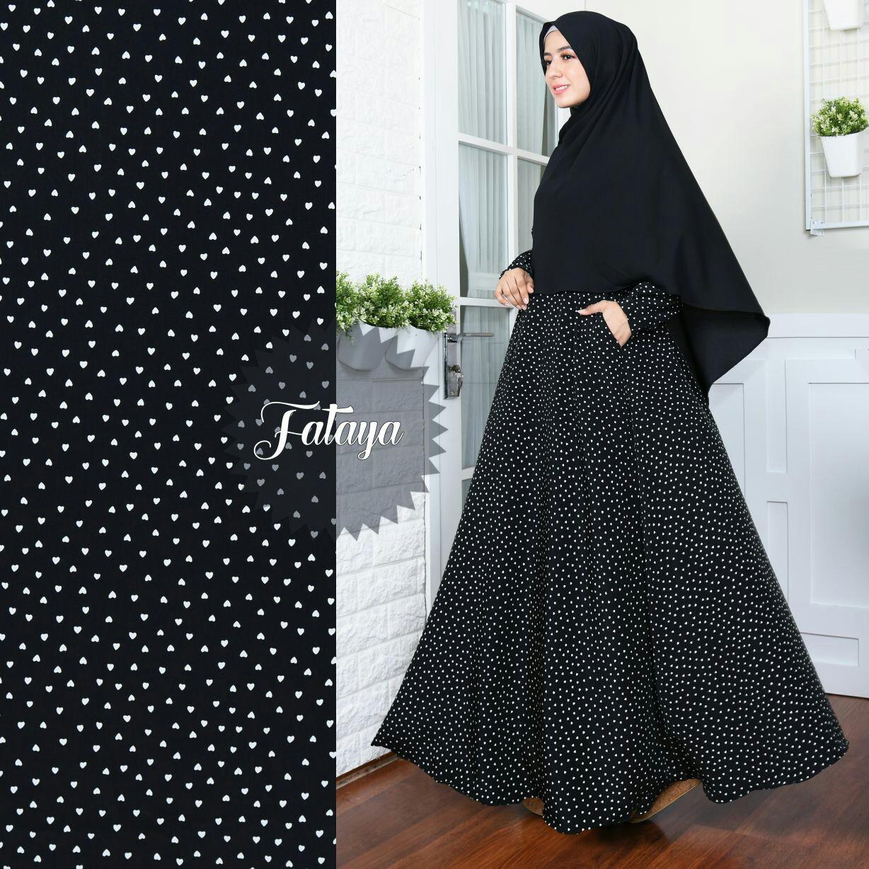 JR Baju Muslimah – JR Gamis Wanita – Gamis Monalisa - Tanpa Kerudung - Full Colour