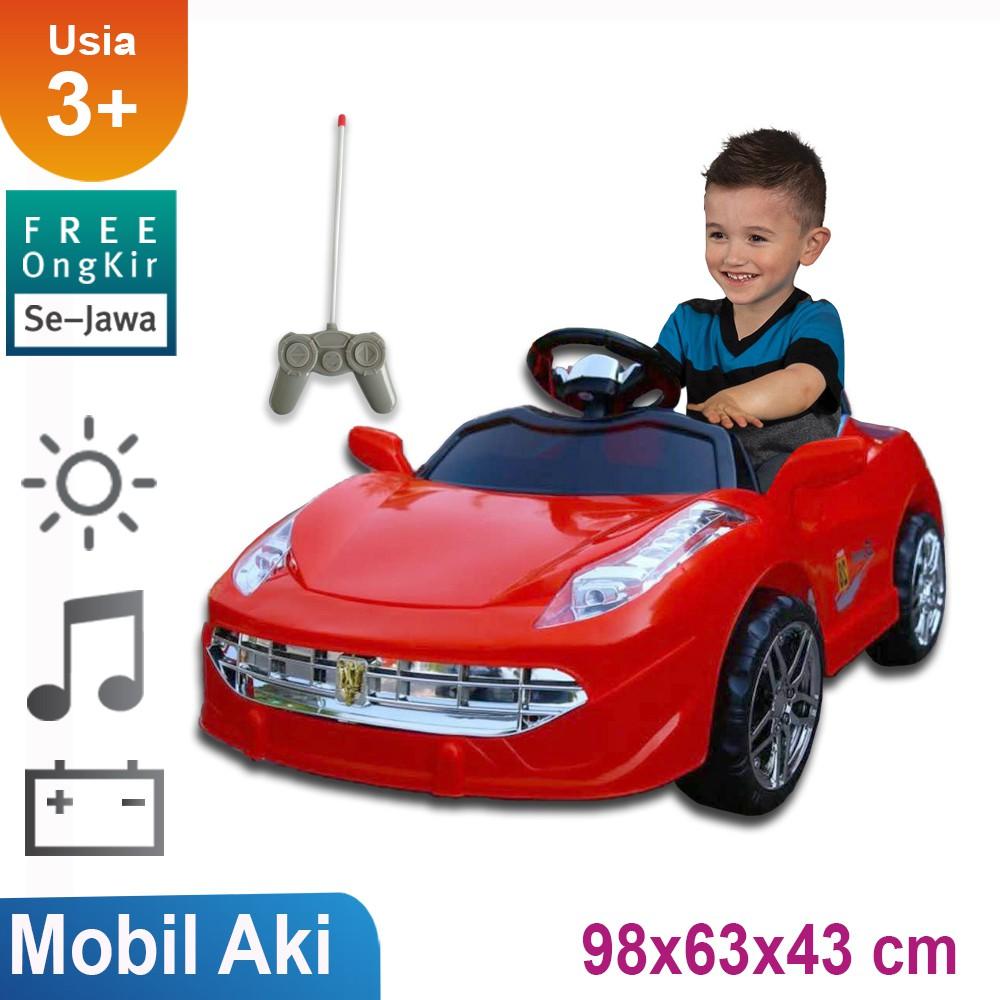 Full Gratis Ongkir Se Jawa Ride On Mobil Aki Sedan HM518 Merah / mainan edukasi / mainan anak / Kado Ulang Tahun anak KLX