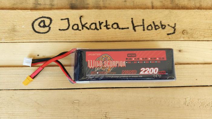 Best Seller!! Lipo 2S For Mjx Bugs 3 B3 Wild Scorpion 2200Mah 2S 30C (Xt30) - ready stock