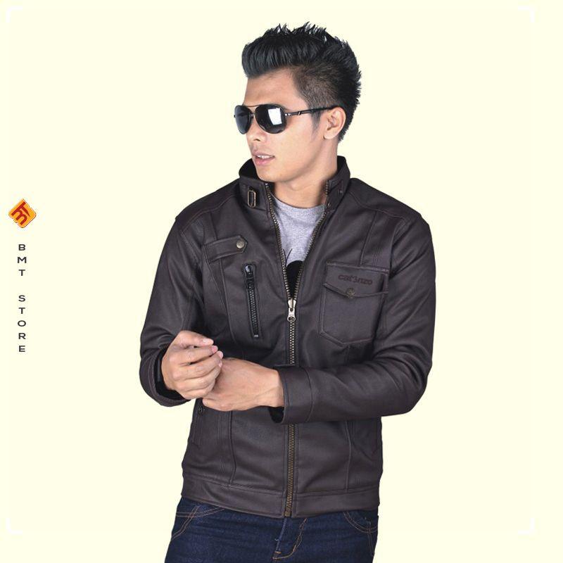 Jaket Casual Pria Catenzo RC 107-203 Coklat