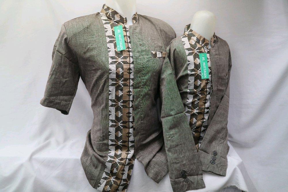 Baju Muslim Pria Kemeja Baju Koko Jasko Jas Koko Abu Couple Ayah Dan Anak Laki - laki Murah Terbaru di lapak Al Muttaqin Collection produsenbajukoko