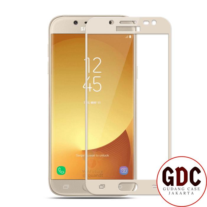 GDC Full Cover Tempered Glass Warna Screen Protector for Samsung Galaxy J2 Pro 2018 - Gold