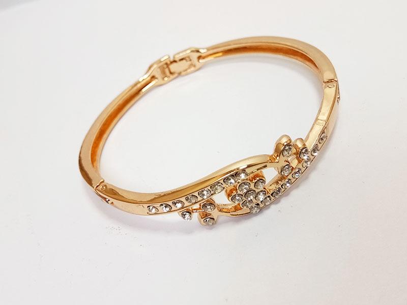 VeE Gelang Wanita Lapis Emas 18K Kristal Swarovski GW43