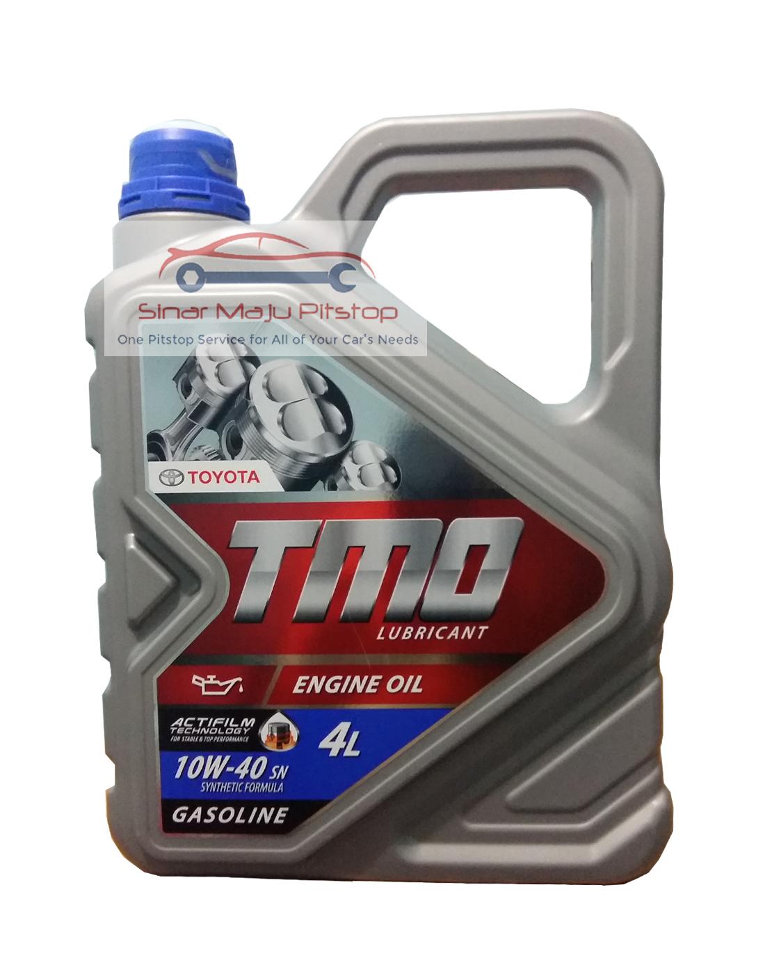 Toyota Motor Oil Synthetic TMO 10W-40 API SN - Pelumas Oli Mobil Mesin Bensin Galon 4 Liter - COCOK UNTUK SEMUA JENIS MOBIL BENSIN TOYOTA & DAIHATSU