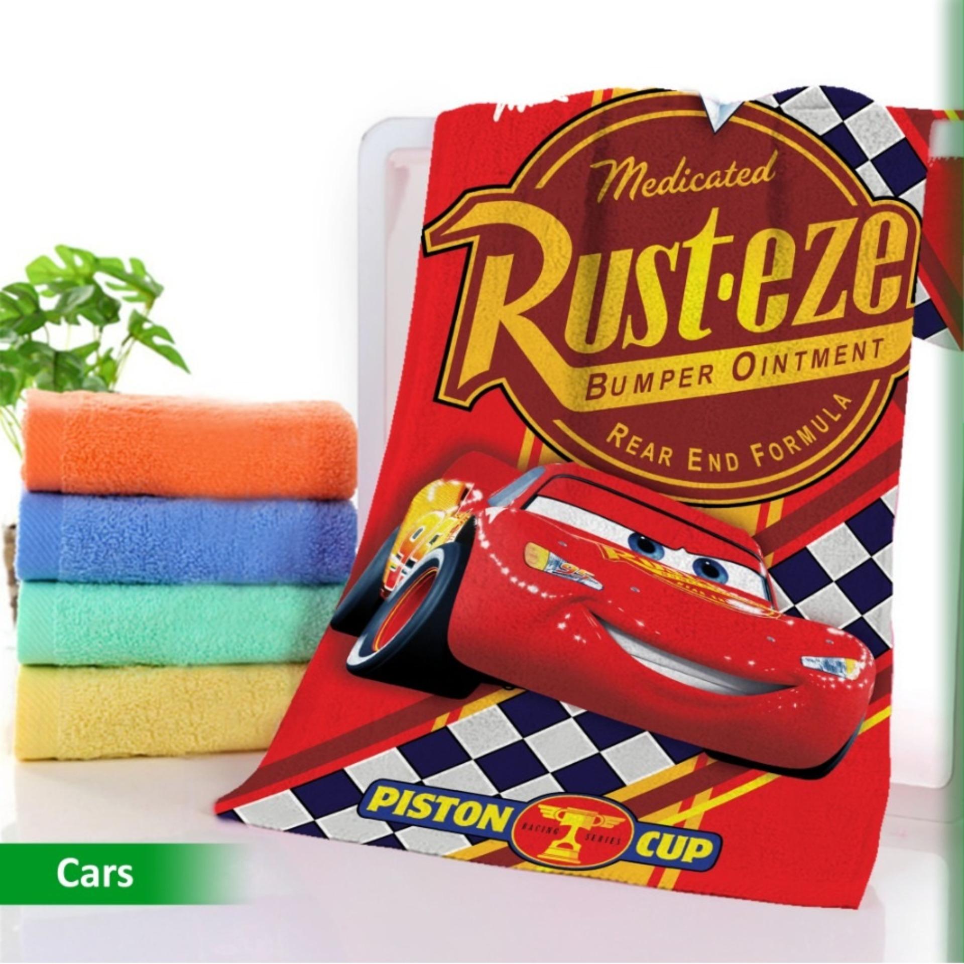 Handuk Printing Karakter Uk 72 x 145 CM 72x145 Cars