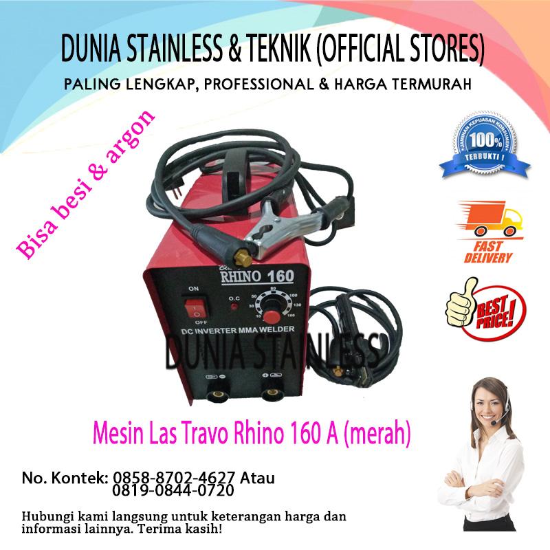 Mesin Las Travo Rhino 160 A Merah teknik interior bangunan besi stainless steel almunium tangga sparepart motor/mobil.