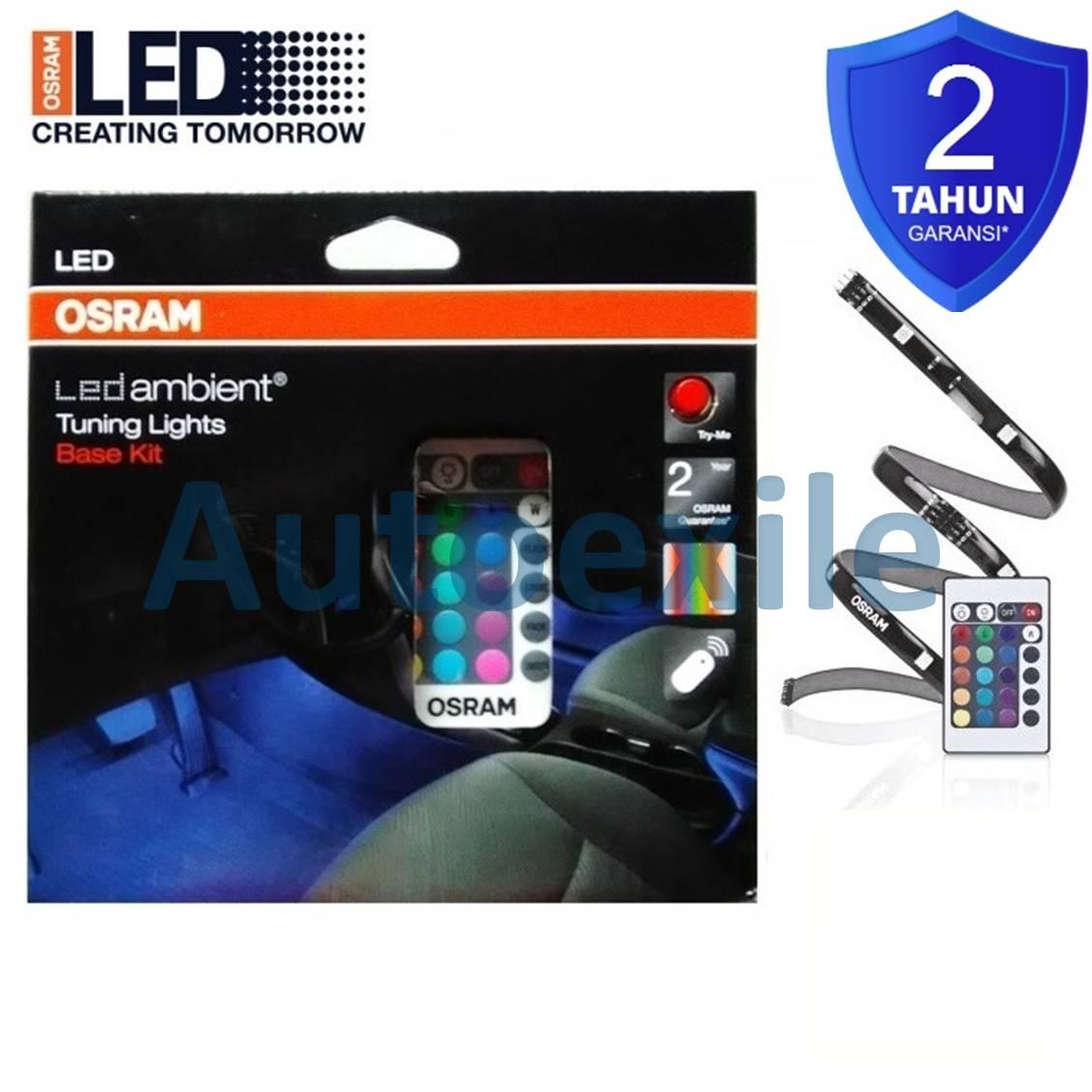 Osram LEDambient Tuning Lights Int201 Base Kit DC12V Lampu Interior Mobil LED Warna Warni RGB Remote Kontrol