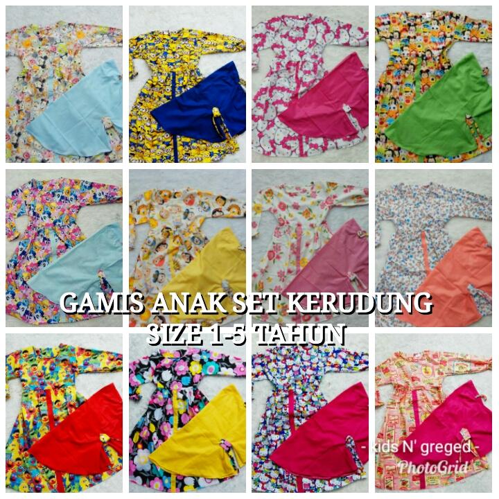 GAMIS ANAK MOTIF KARAKTER SIZE 1-5 TAHUN