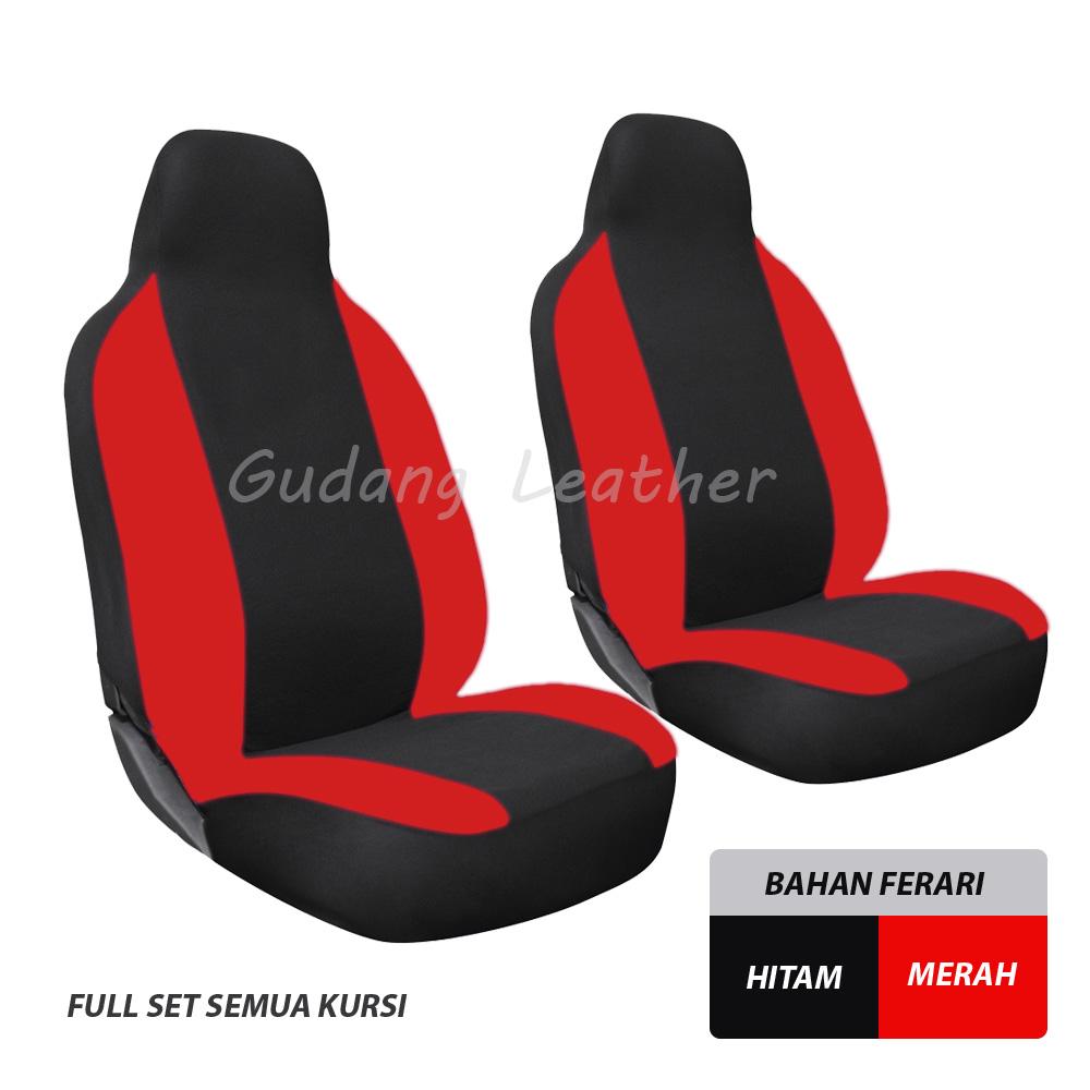 Gudang Leather Sarung Jok Mobil Suzuki Ignis (Hitam-Merah)