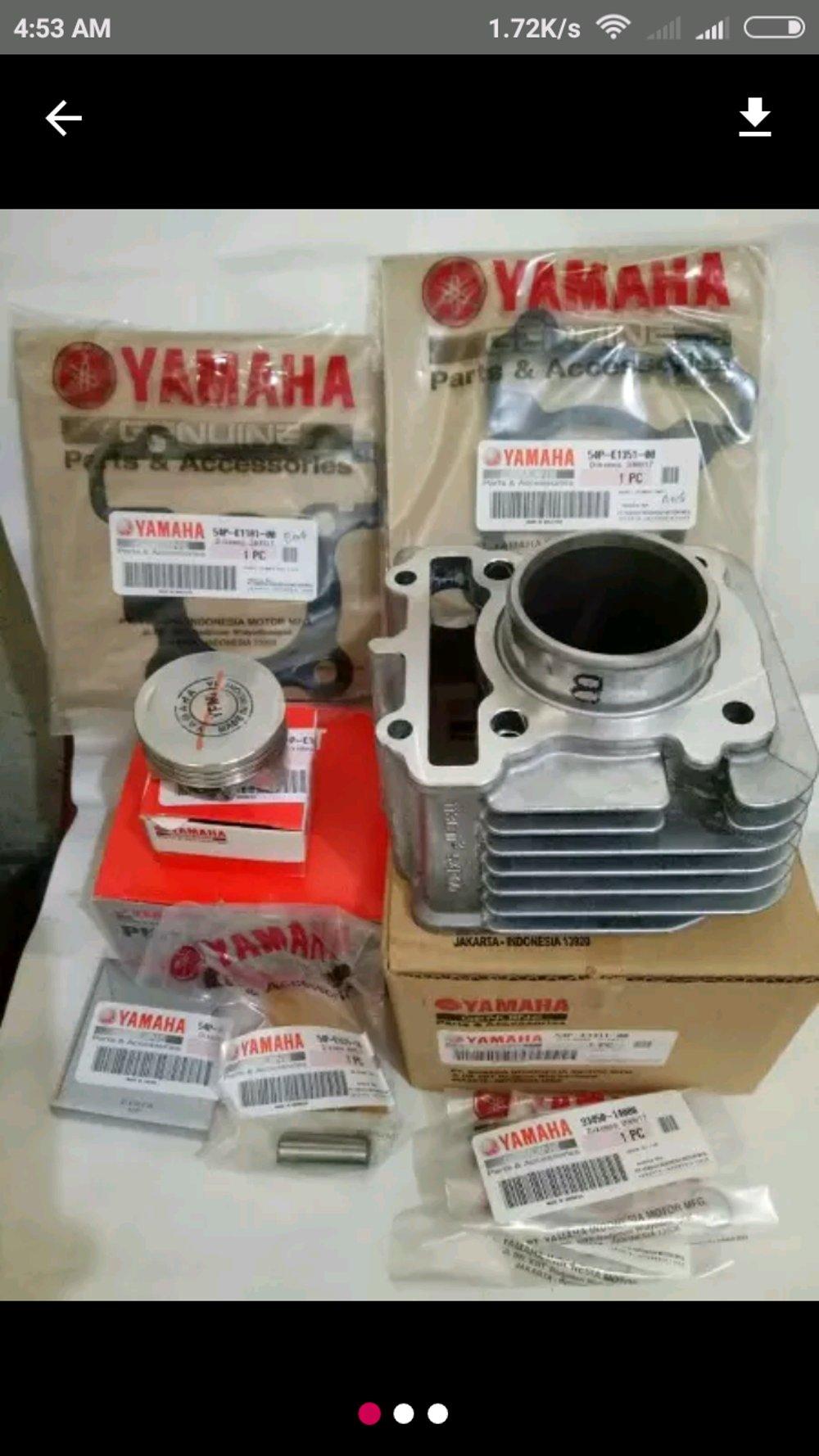 piston kit mio j dan cylinder blok atau blok seher kit dan p