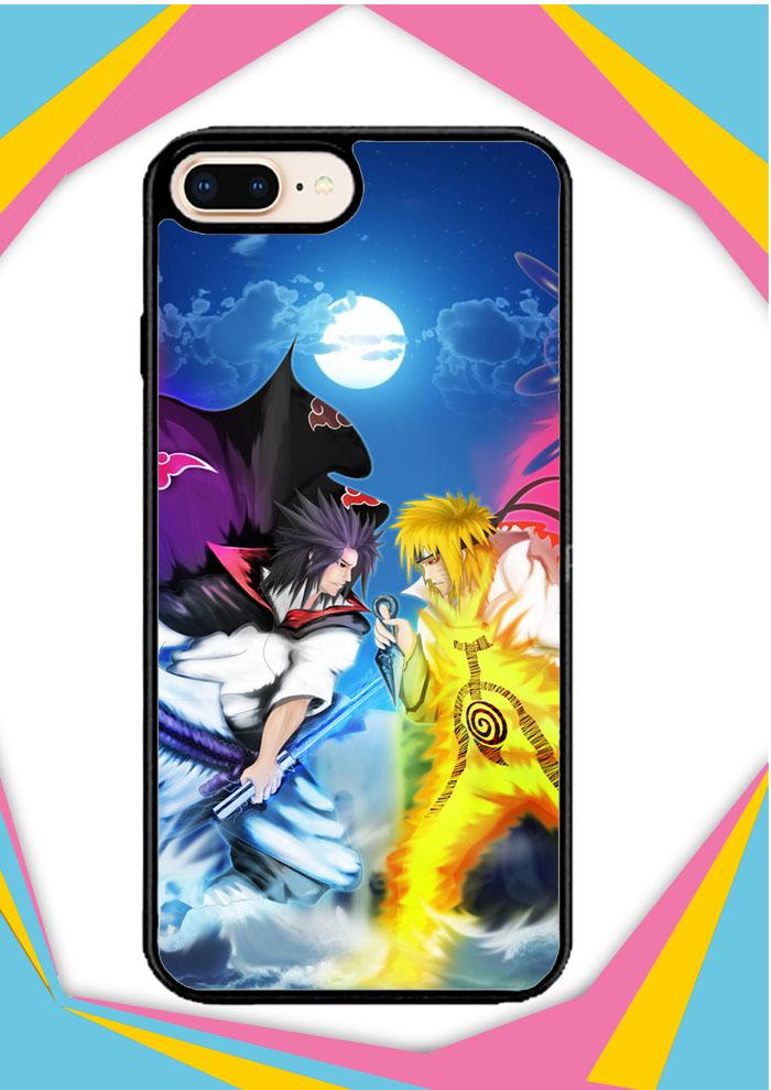 Casing iPhone 6 Plus | 6S Plus Custom Hardcase sasuke uchiha vs naruto paintingart Z0685 Case Cover