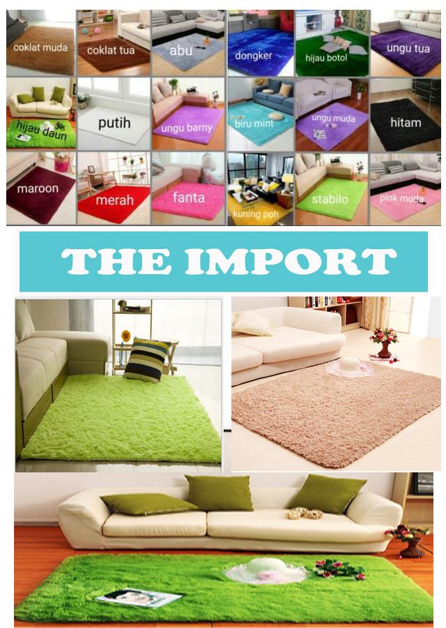 Karpet busa Kain Bulu Rasfur Ukuran 200x150 Tebal 3cm M