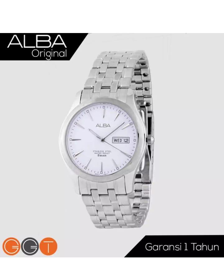 ALBA - Jam Tangan Pria - Silver - Stainless Steel - AXND55