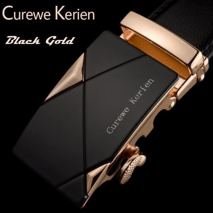Ikat Pinggang Pria Curewe Kerien / Sabuk Gesper Metal Buckle PU Leather - CK007