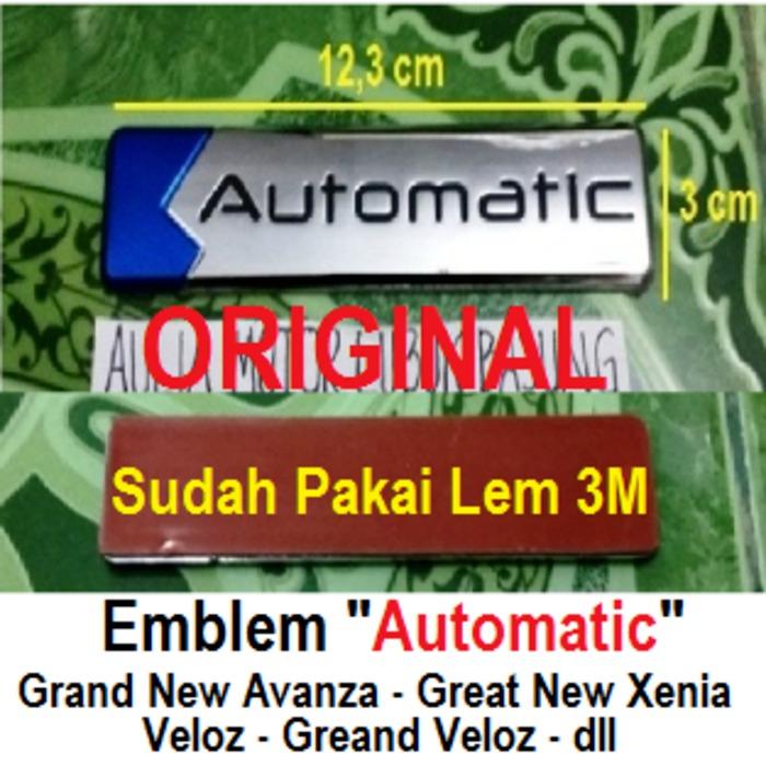 Emblem Automatic Logo Bodi Body Mobil Metal Sticker Stiker Toyota New Great Avanza Calya Kijang Innova Rush Agya Sienta Fortuner Rush Honda HR-V Mobilio Brio Satya BR-V Jazz Daihatsu Xenia Gran Max Sigra Ayla Terios Luxio Sirion Hi-Max  