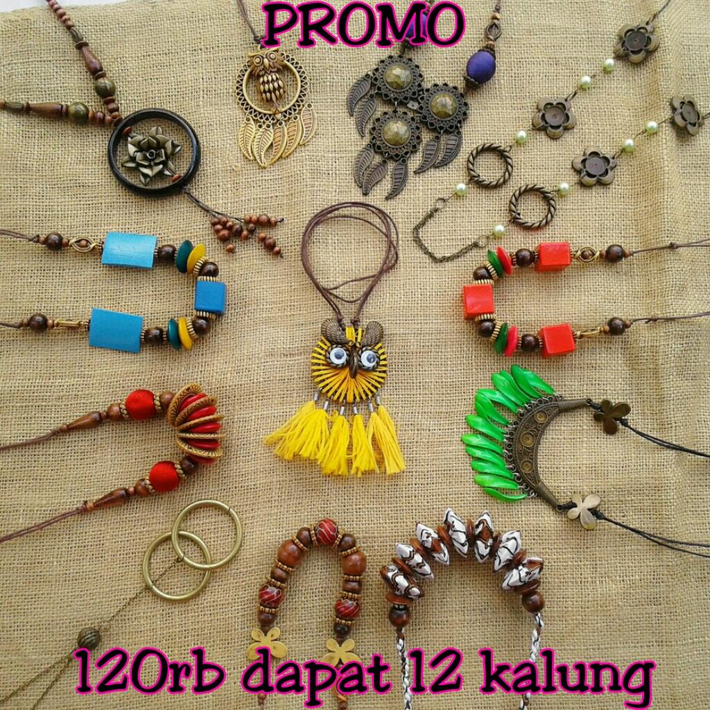 Paket kalung Murah Bahan kayu Asli Jogja