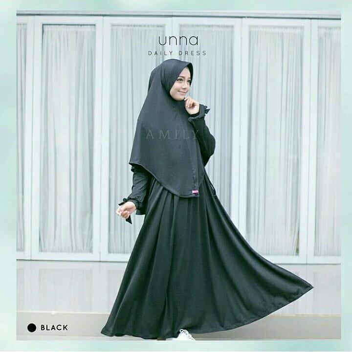 Gamis Unna Syari Dress Wolfice Baju Wanita Gamis Casual Baju Terusan Panjang Baju Kerja Gaun Pesta Murah Remaja Baju Muslim Terbaru 2018 Baju Model Terbaru