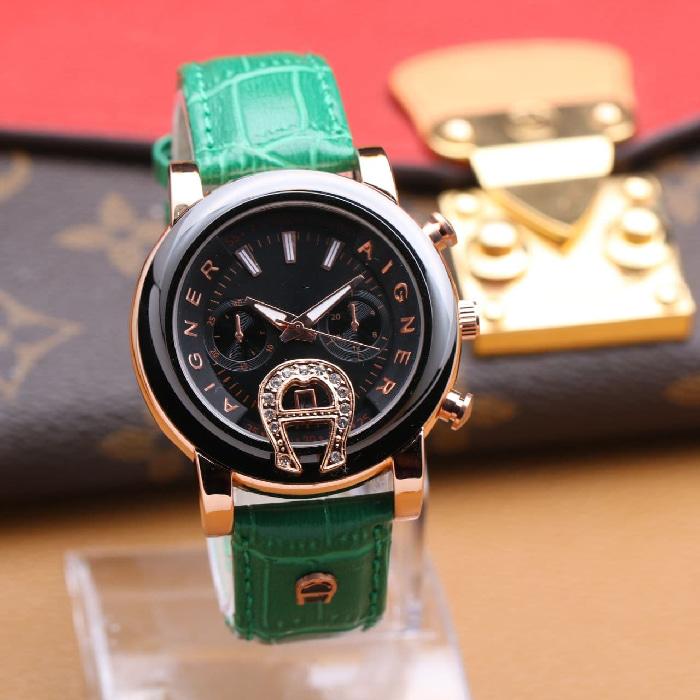 AIGNER BESAR KULIT CHRONO OFF GREEN
