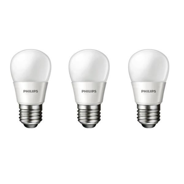 3 Pcs Lampu Bohlam Bulb LED Philips 4W - Warm White Kuning - 4 Watt (3 Buah)
