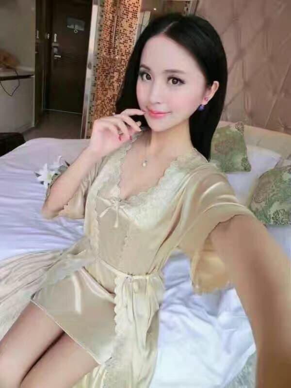 Baju Kimono Tidur Lengan Panjang Katun Satin Bajutidur Import Murah