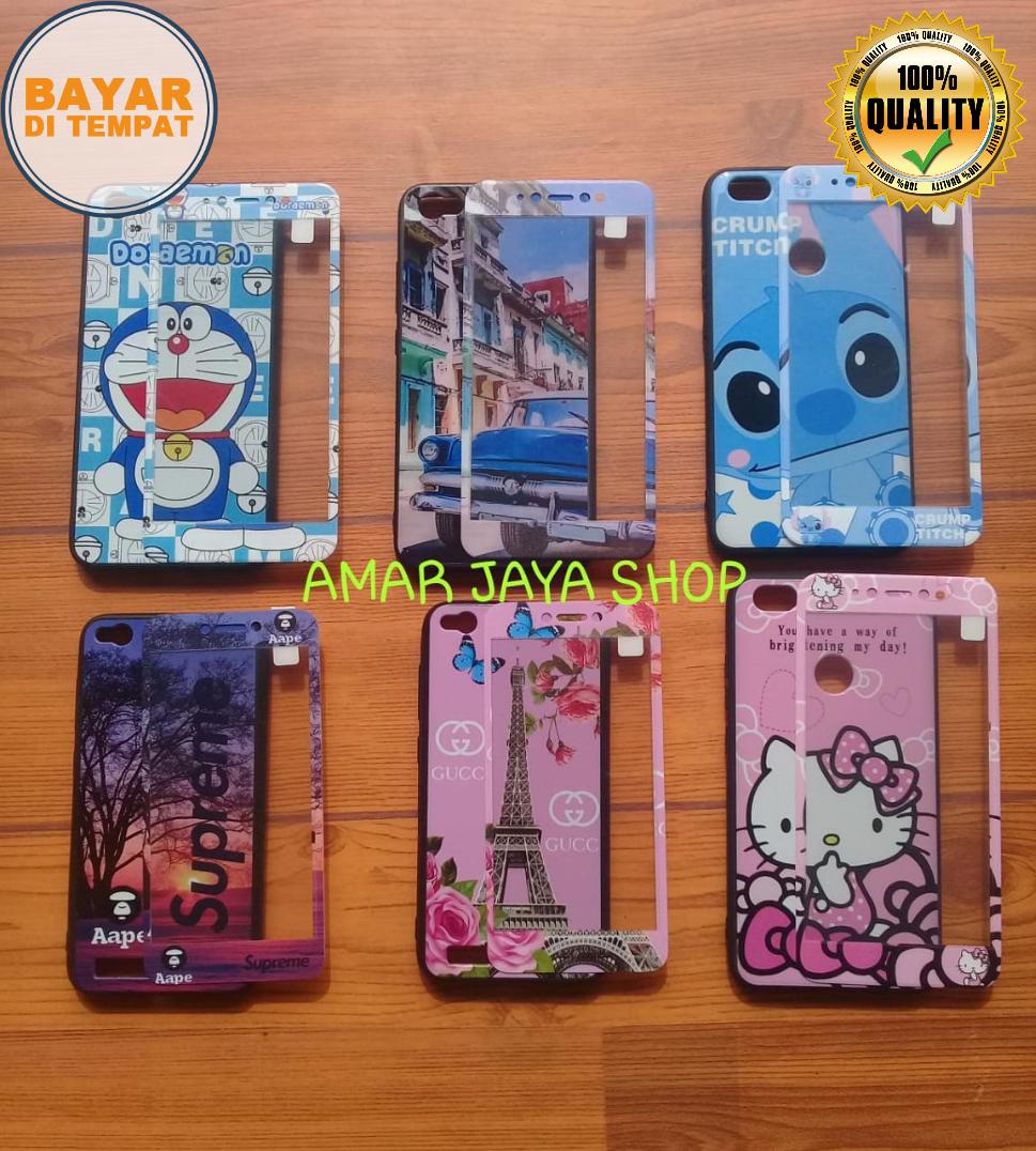 SoftCase Karakter Cantik 360 For OPPO A83 _Free Tempered Glass Motif Senada Case - (RANDOM) A J S