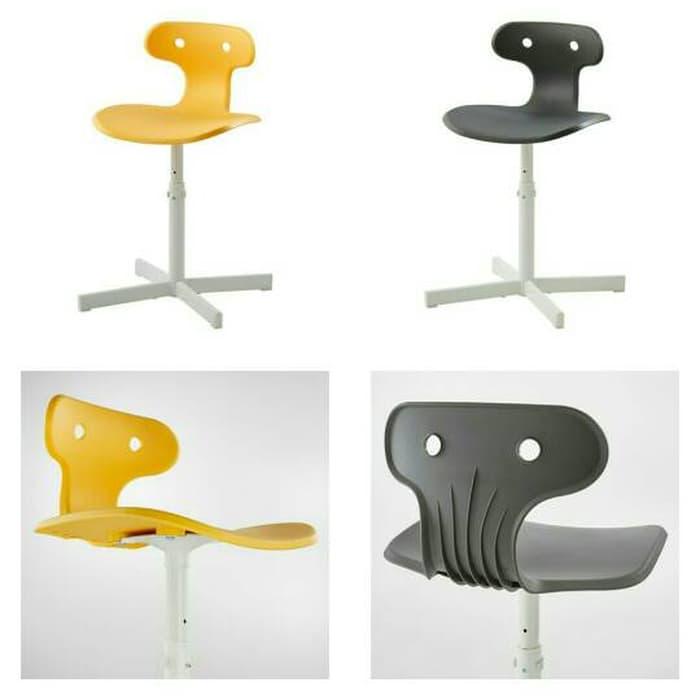 IKEA MOLTE Kursi Meja Belajar - Desk Chair Kuning / Abu2 @ meja belajar anak lipat karakter kayu lampu minimalis perempuan kecil