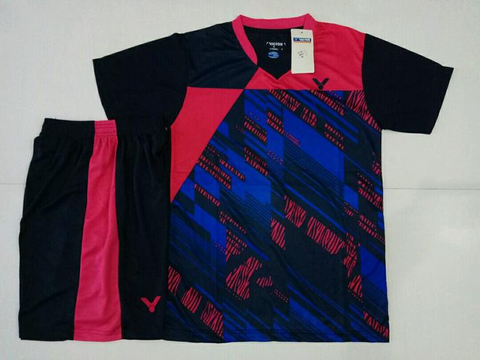 BEST SELLER!!! SETELAN BULUTANGKIS VICTOR V.22 (BAJU +CELANA) - ICHlkL