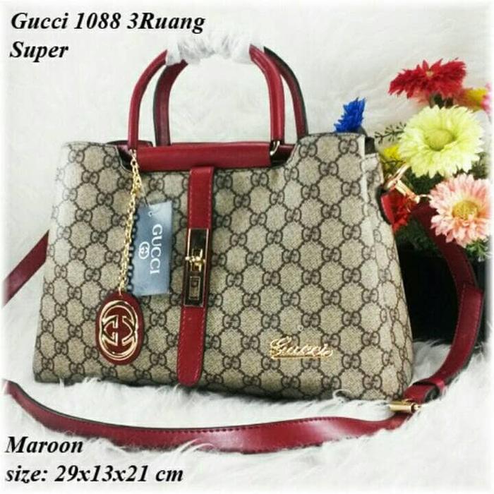 Terbaru Shoulde Bag Tas Fashion Wanita Gucci Guci 1088 3Ruang Murah!