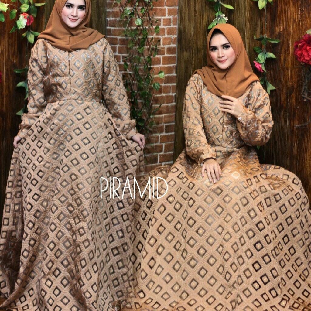 Nurulcollection-Baju dress gaun murah/gamis syari terbaru/gamis renda gliter hitam merah/gamis jersey carzia/gamis busui/gamis susun renda-size XL