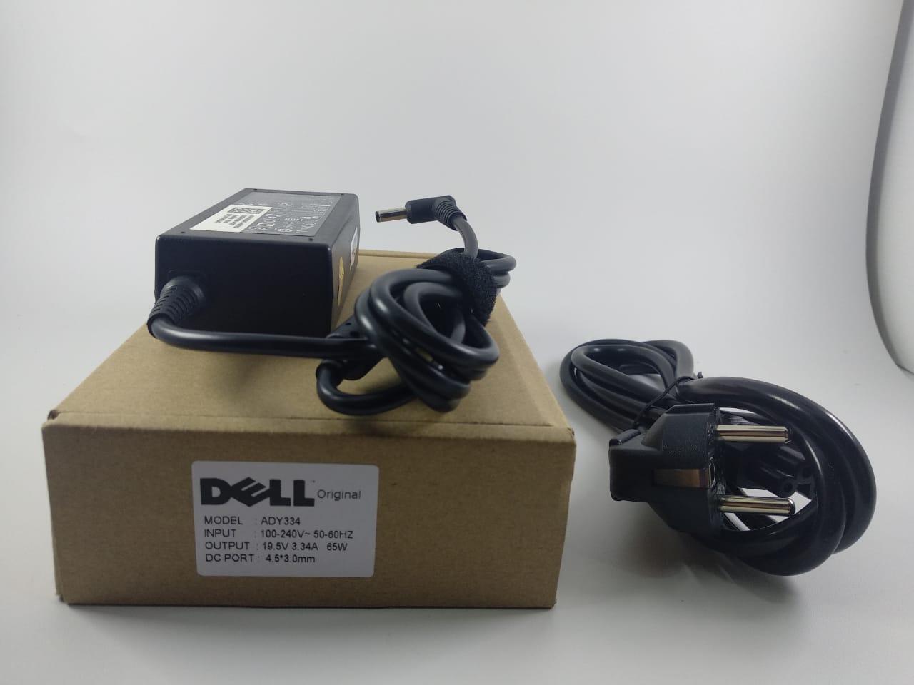 DELL ORIGINAL Adaptor Charger Laptop Dell Inspiron 11 13 14 15 17 Series/ Dell XPS 18 1810/ 19.5V 3.34A 65W/ 4.5*3.0mm jack kecil for dell Inspiron 11 3000 ,13 7348 , 14 3451, 15 5559,17 5759 PORTABLE ALL IN-ONE DESKTOP XPS 1810 series INCLUDE Kabel Power