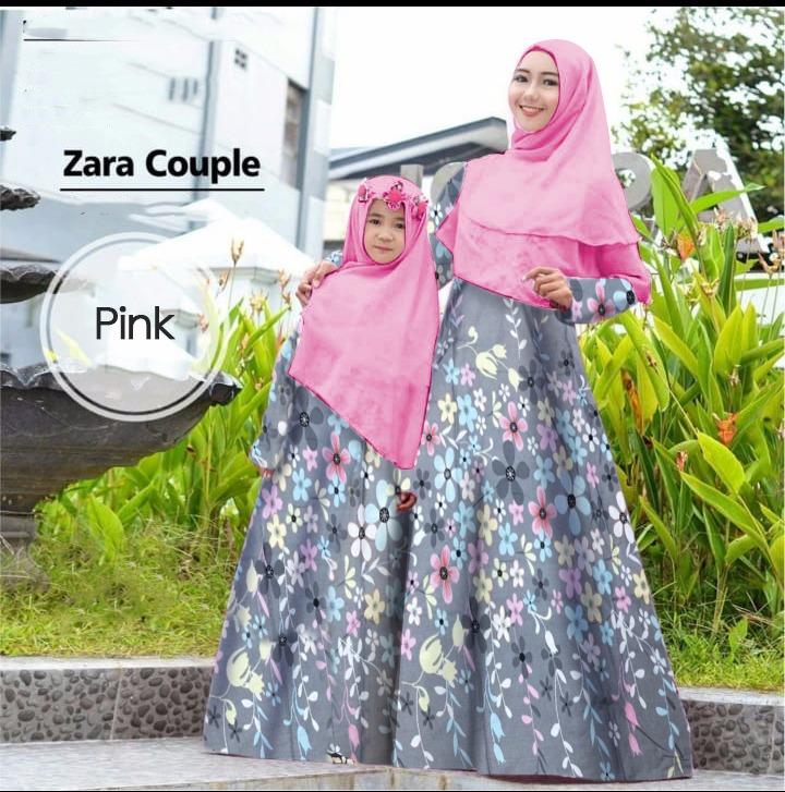 RULIVA - COUPLE GAMIS SYARI DRESS KATUN JEPANG PASANGAN IBU DAN ANAK TANPA KHIMAR ANAK 5-7 TAHUN ALMEIRA