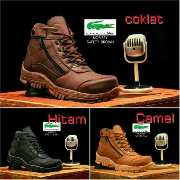 termurah sepatu safety boots crocodile morisey delta tracking hiking